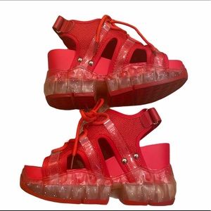 Anthony wang chunky red sandals